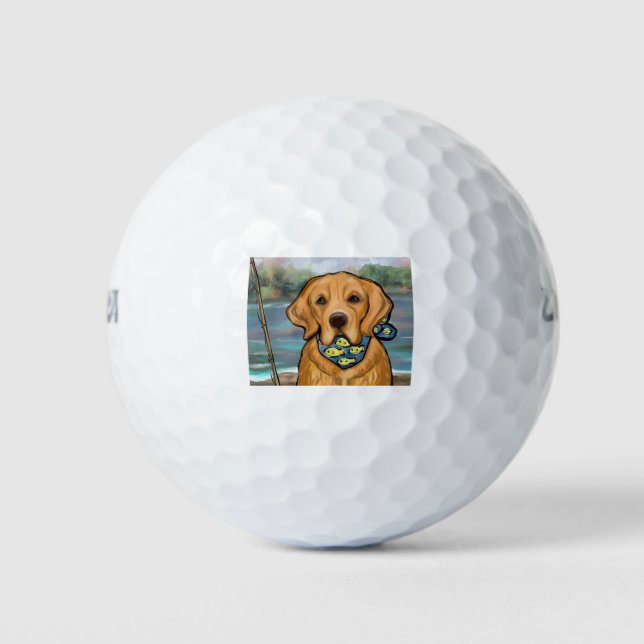 Balles De Golf Golden Retriever (Devant)