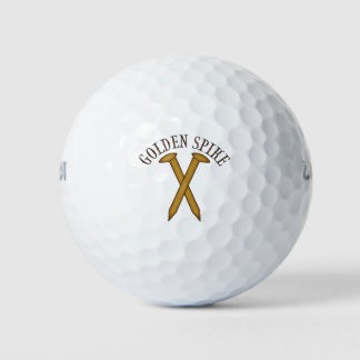 Balles De Golf Golden Spike 150 ans Gold Ball