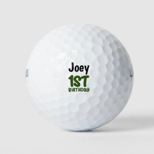 Balles De Golf Golf 1er anniversaire avec nom