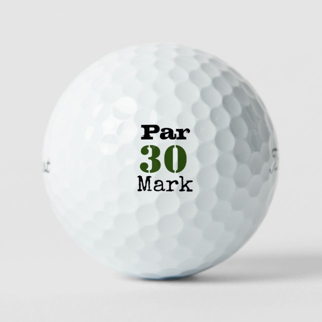 Balles De Golf Golf 30e anniversaire Par tee trente (Recto)