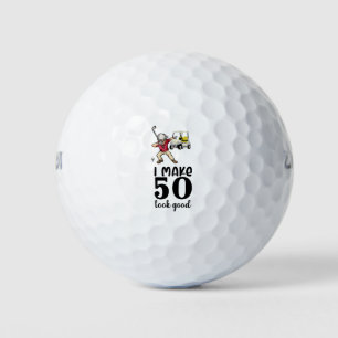 Balles De Golf Golf 50e anniversaire cadeaux pour golfeur
