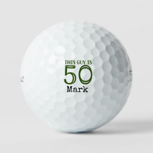 Balles De Golf Golf 50e Anniversaire Par tee trente party pour go