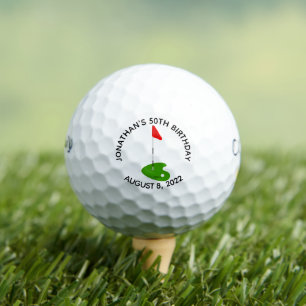 Balles De Golf Golf 50e fête d'anniversaire
