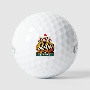 Balles De Golf Golf 60e Anniversaire à Vous avec Drapeau de Golf