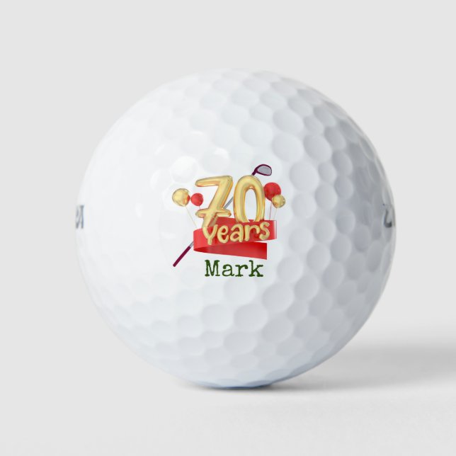 Balles De Golf Golf 70e anniversaire (Devant)