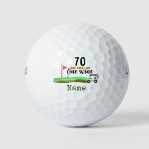 Balles De Golf Golf 70e anniversaire pour golfeur avec drapeau go