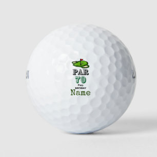 Balles De Golf Golf 70e anniversaire pour golfeur avec drapeau go