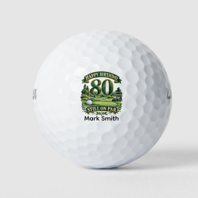 Balles De Golf Golf 80e anniversaire  (Devant)
