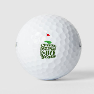 Balles De Golf Golf 80e anniversaire à vous avec Drapeau de golf