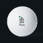 Balles De Golf Golf 80th Birthday golfer Nom Numéro<br><div class="desc">Golf Happy 80th Birthday golfer Nom Numéro</div>