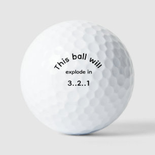 Balles De Golf Golf Ball va exploser en 1, 2, 3, Funny Golf Meme
