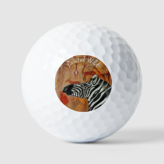 Balles De Golf Golf Ball Zebra Rock Peint Wild
