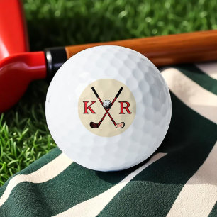 Balles De Golf Golf Balls avec ses initiales