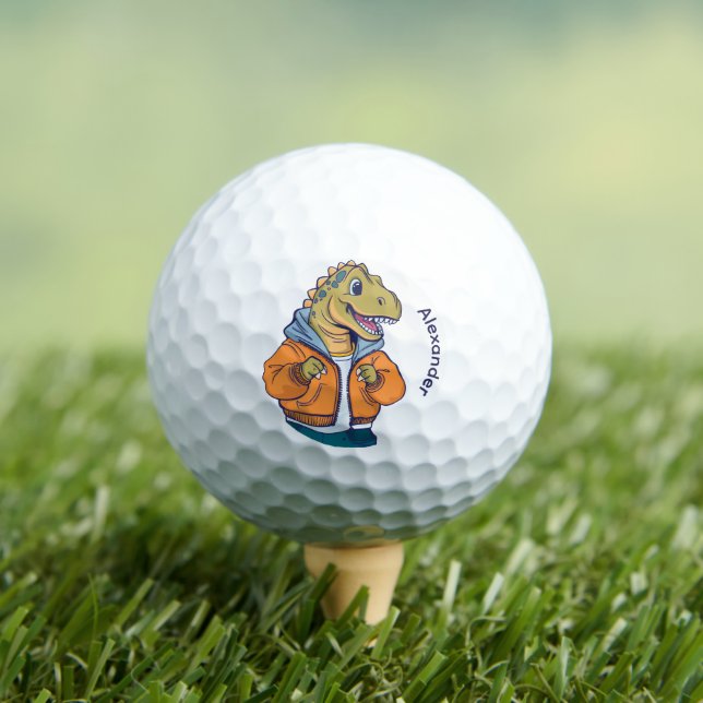 Balles De Golf Golf Balls Dinosaur (T-shirt Insitu)