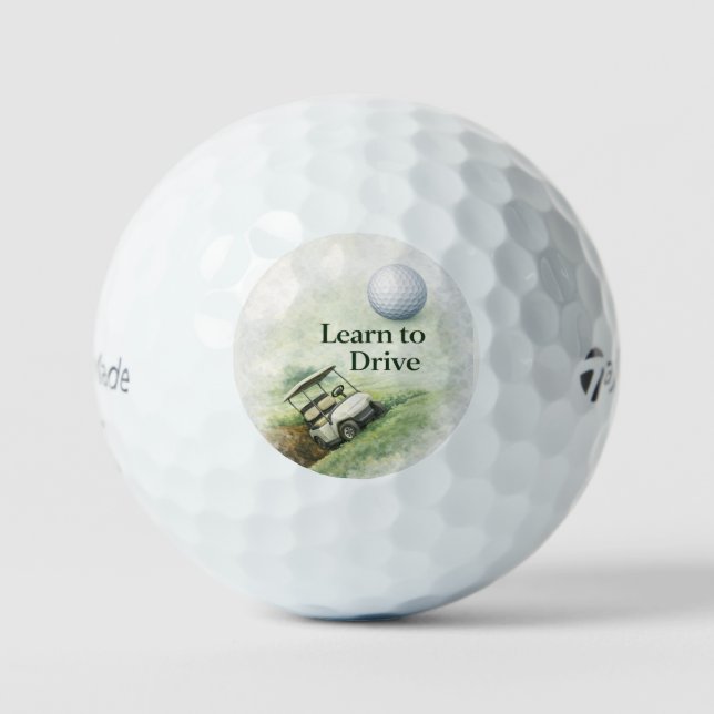 Balles De Golf Golf Balls Funny Gift for Dad or Golfer (Recto)