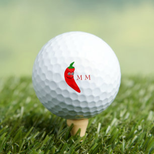 Balles De Golf Golf Balls Red Chili Pepper Design