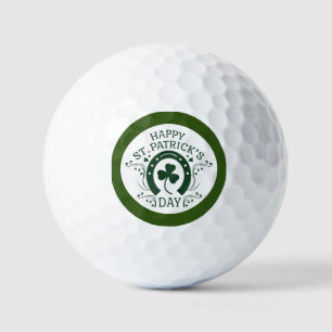 Balles De Golf Golf Bonne chance avec shamrock St. Patrick's Day