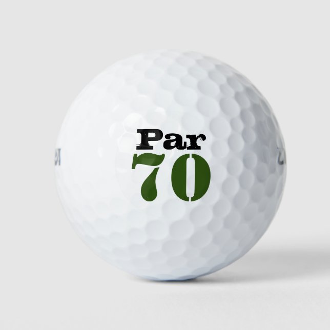 Balles De Golf Golf de 70 par par pour golfeur de 70e anniversair (Devant)