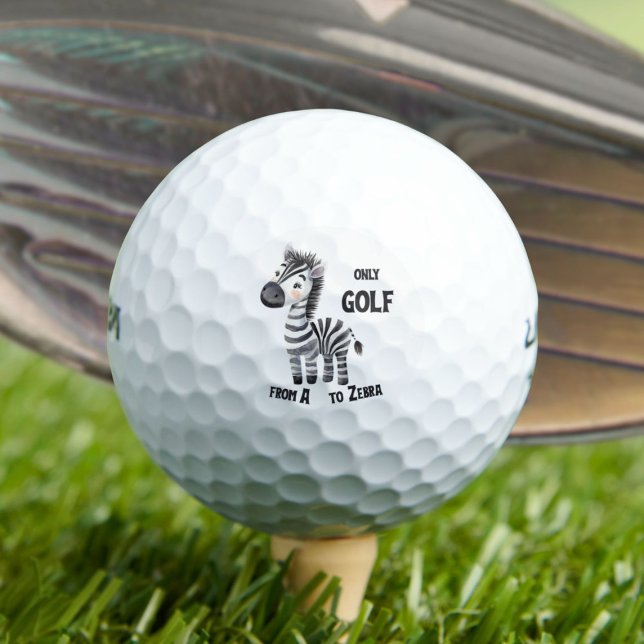 Balles De Golf Golf de A à Z, Zèbre (Créateur téléchargé)