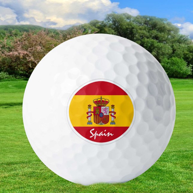 Balles De Golf Golf Espagne & drapeau espagnol / Golf Ball (Créateur téléchargé)