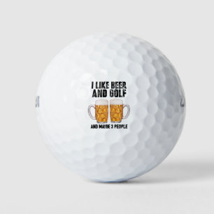 Balles De Golf Golf et bière