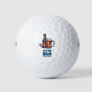 Balles De Golf Golf et bière