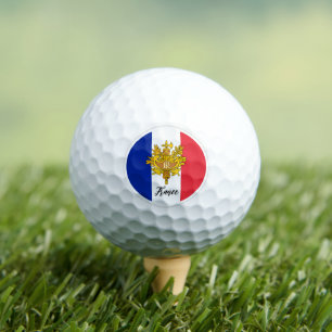 Balles De Golf Golf France & Drapeau Français / Golf Ball