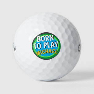 BALLES DE GOLF GOLF FUNNY DIT NÉ POUR JOUER PERSONNALISÉ