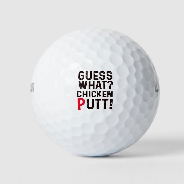 Balles De Golf Golf Guess What Chicken Putt! ! bons cadeaux golfe (Devant)