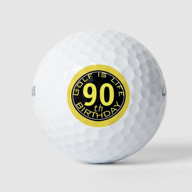 Balles De Golf Golf is Life personnalisable 90e anniversaire Golf (Devant)