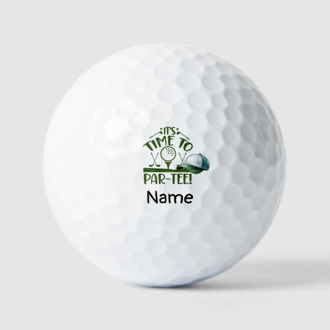 Balles De Golf Golf Let's Par Tee pour invitation (Recto)