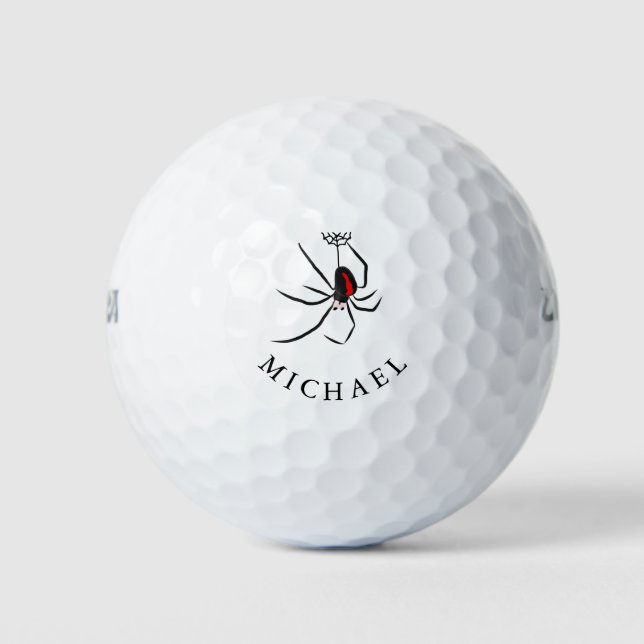 Balles De Golf Golf Lover Cadeau personnel Redback Spider (Devant)