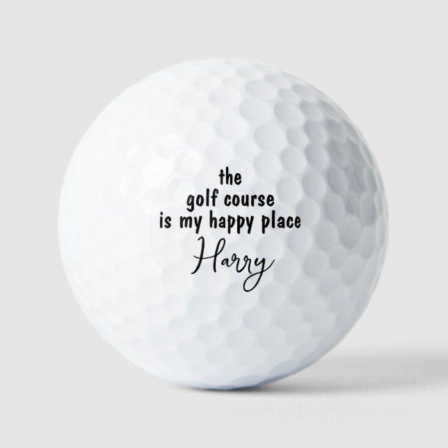 Balles De Golf Golf My Happy Thème Golf Balls (Recto)