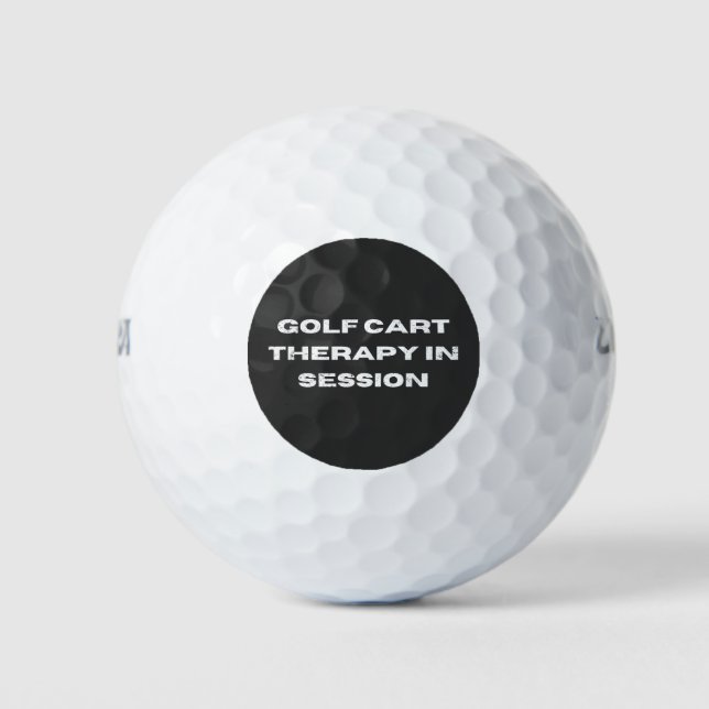 Balles De Golf Golf Panier Thérapie En Session Funny Golf (Devant)