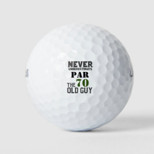 Balles De Golf Golf Par 70 pour golfeur 70e anniversaire