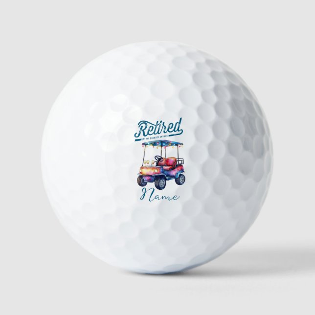 Balles De Golf Golf Retraité Pas mon problème Plus pour le golfeu (Recto)