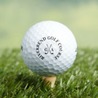 Golf typographie moderne initiales monogramme élég