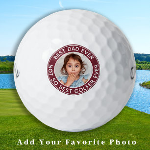 Balles De Golf Golfer Dad Funny Photo personnalisée
