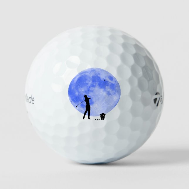 Balles De Golf Golfer et une Lune Bleue Inspiration Shoot pour Th (Recto)