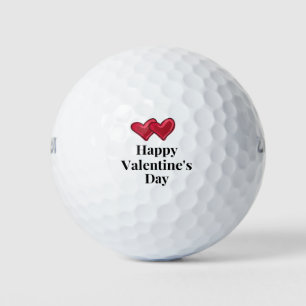 Balles De Golf Golfer Heureuse Sainte-Valentin avec amour coeur r