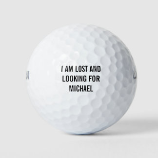 Balles De Golf Golfer Lost Ball Nom personnalisé Golf Ball