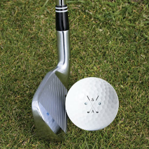 Balles De Golf Golfer Monogram Elegant Clubs Great Fun Gift Fab