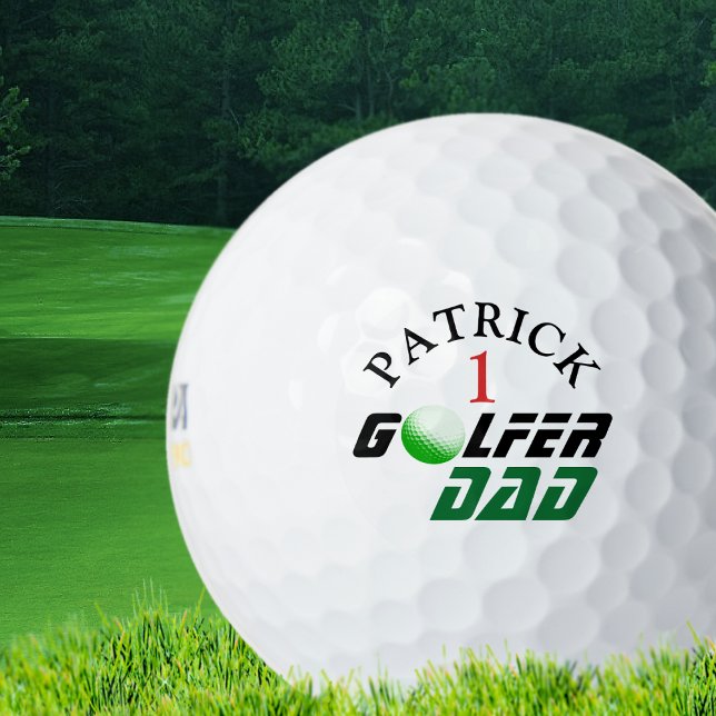 Balles De Golf golfer Papa, numéro Un grand (Créateur téléchargé)