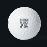 Balles De Golf Golfer, The Myth, The Legend, Funny<br><div class="desc">Golfer,  The Myth ,  The Legend,  Funny Golf Balls</div>