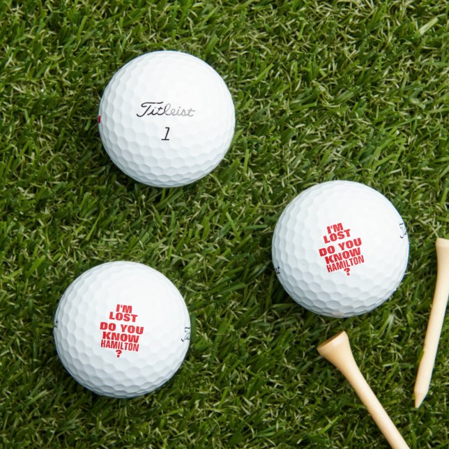 Balles De Golf Golfeur balle-perdue drôle cool (Herbe in situ)