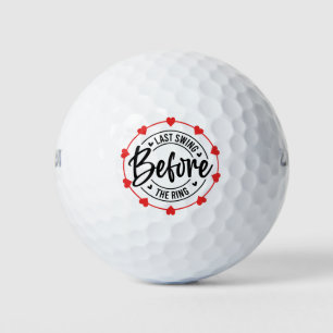 Balles De Golf Golfeur dernier swing avant l'enterrement de vie d