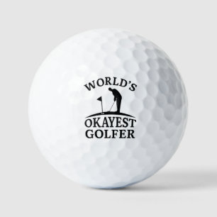 Balles De Golf Golfeur le plus Okayest du monde