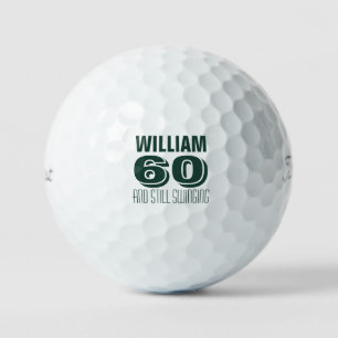 Balles De Golf Golfeur Personnalisé Anniversaire Vert Toujours En