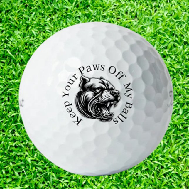 Balles De Golf Golfeurs Amoureux des Chiens Fous (Discover Mad Dog-Loving Golfers Golf Balls—perfect for dog enthusiasts who love golf. Show your pass)