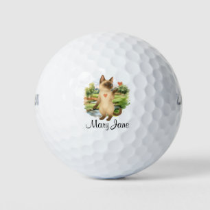 Balles De Golf Golfeuse thème pour les amateurs de chats mariée d